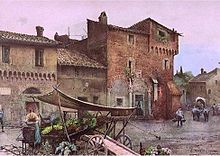 Case medievali a Santa Cecilia in Trastevere - Roesler Franz