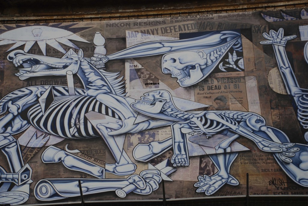 X ray Guernica (particolare) - Ron English