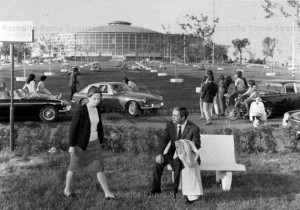 Il Padre di Famiglia - Nanni Loy 1967 - Sullo sfondo il Palazzetto dello Sport - Foto da Romasparita.