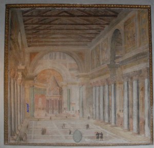 Basilica di San Pietro - affresco di Filippo Gagliardi
