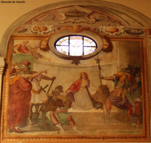 Vita di Santa Prisca - Particolare degli affreschi del Presbiterio - Basilica di Santa Prisca (si ringrazia Corrado de Alvariis per la foto)