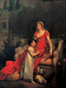 Elisa Bonaparte Baciocchi con la figlia Napoleona - Francois Gerard