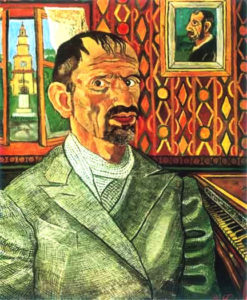 Ritratto con pianoforte - Antonio Ligabue
