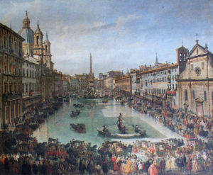 Festa del Lago di Piazza Navona 1756 - Giovanni Paolo Pannini